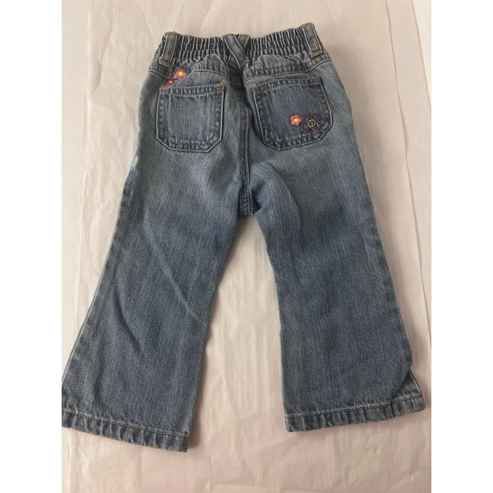 Old Navy Baby Toddler Blue Denim Bootcut Jean Pants Size 18-24 Months